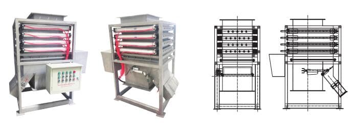 CQZ type fully automatic online magnetic separation installation reference