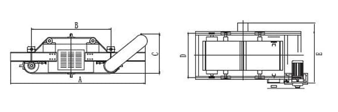 RCDC type air-cooled self dumping electromagnetic iron remover installation reference