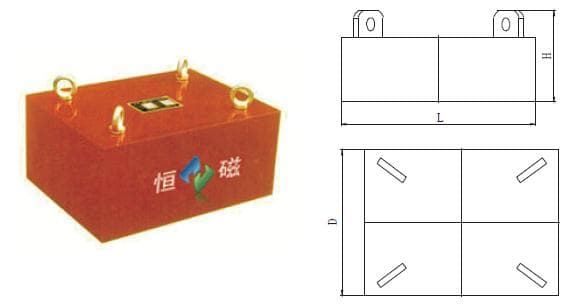 RCYB type permanent magnet manual iron remover installation reference