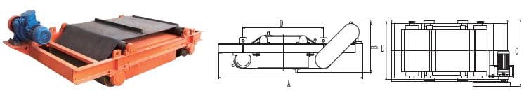 RCYD type permanent magnet self dumping iron remover installation reference