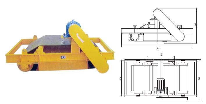 RCYDII type permanent magnet self dumping iron remover installation reference